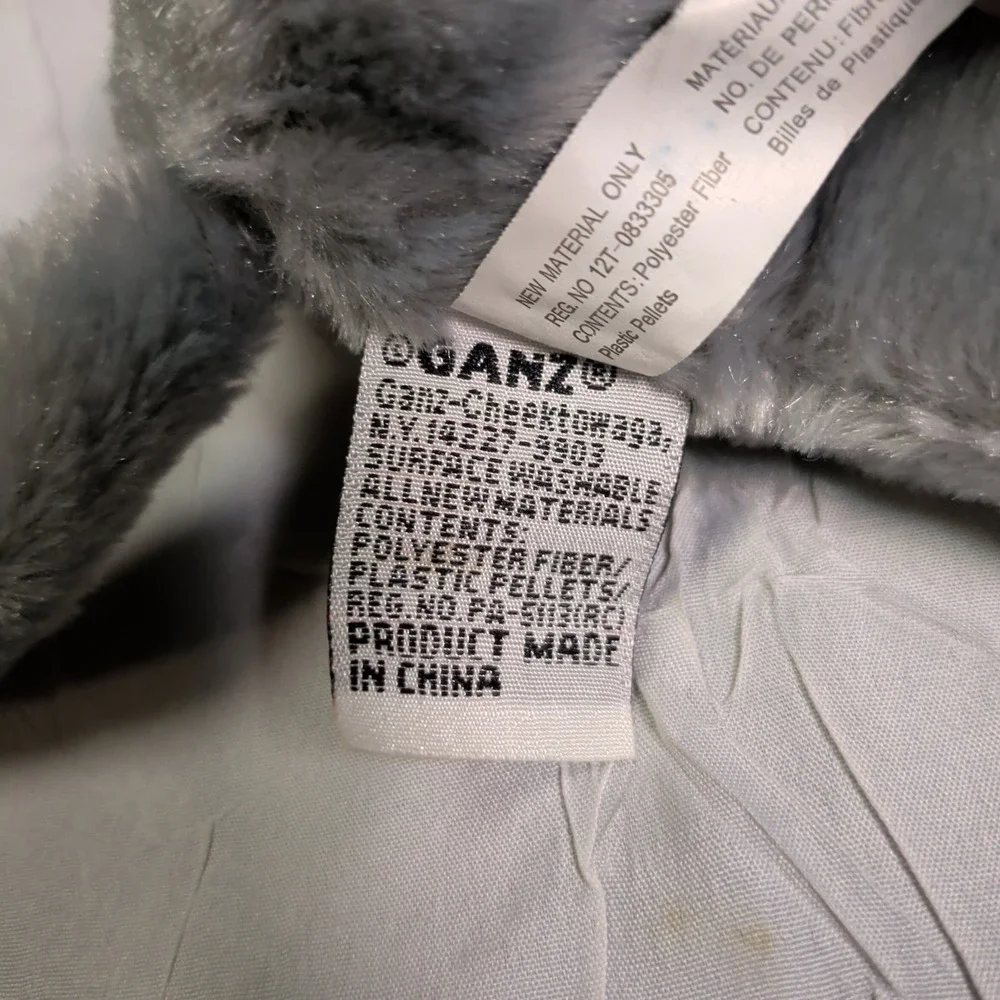 GANZ Webkinz Plush Toy - Charcoal Cat - Sealed Code HM152